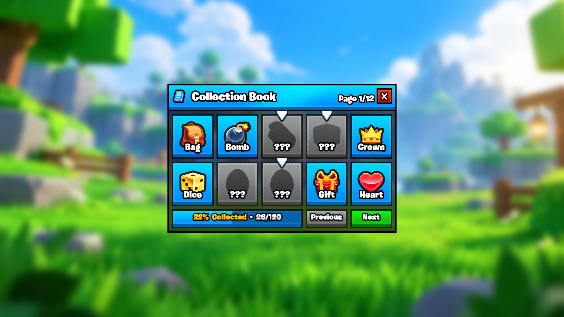 Collection Book (Toony) template preview
